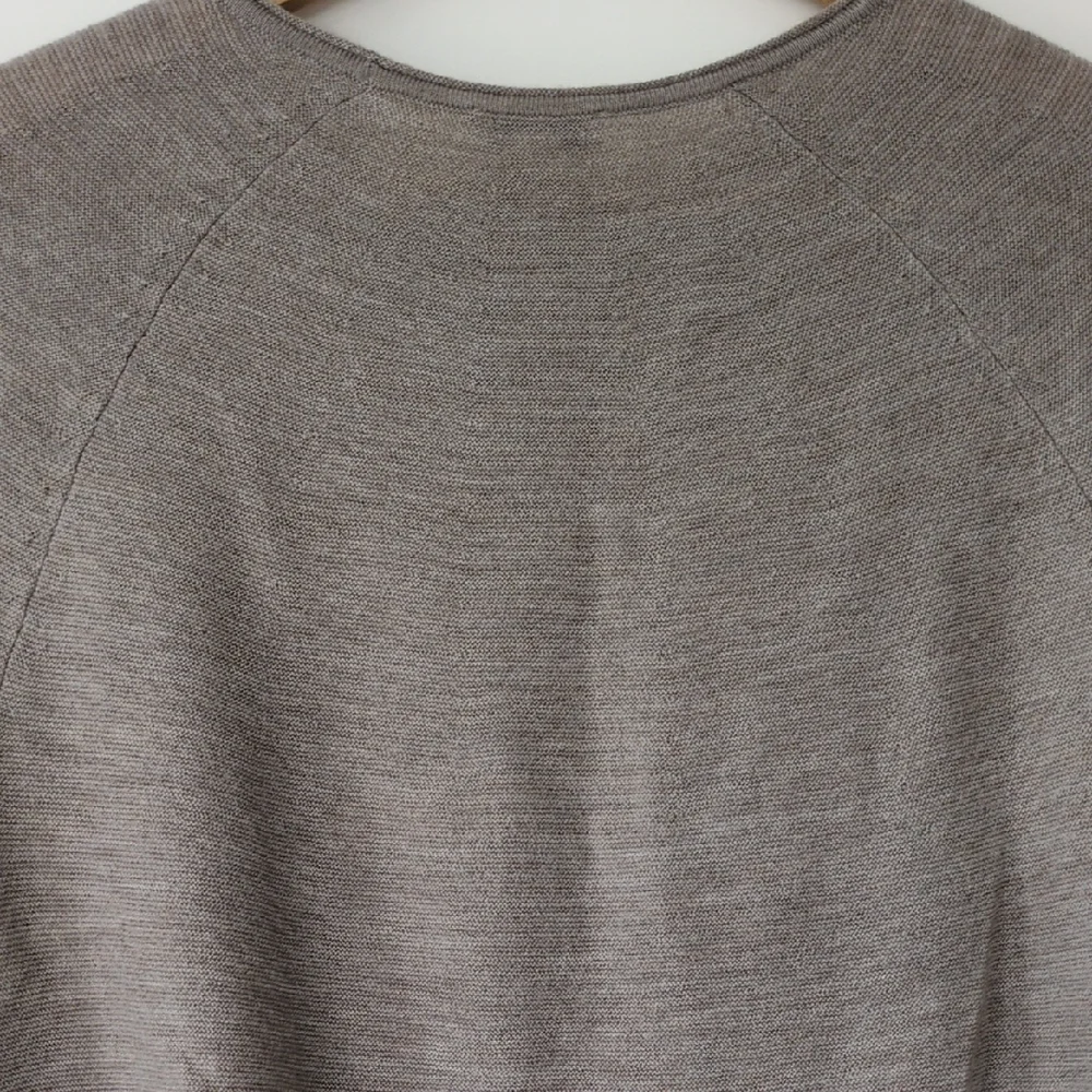 J. Jill Classic Brown Crew Neck Sweater Merino Wool - Picture 4 of 5